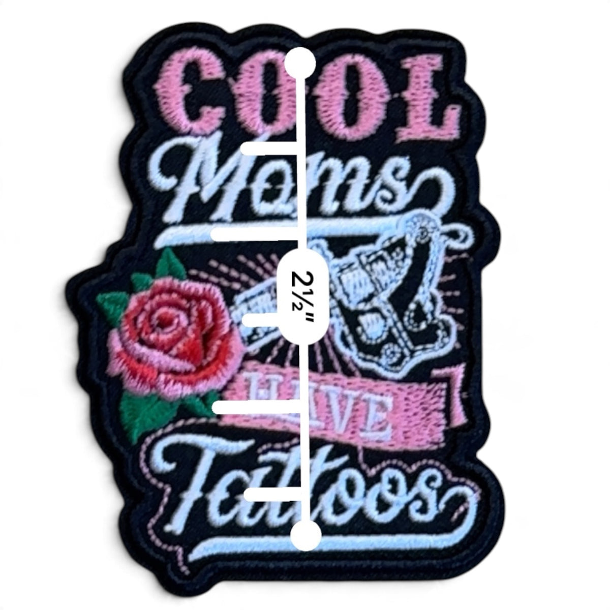 Embroidered Iron On Patch - Cool Moms Have Tattoos