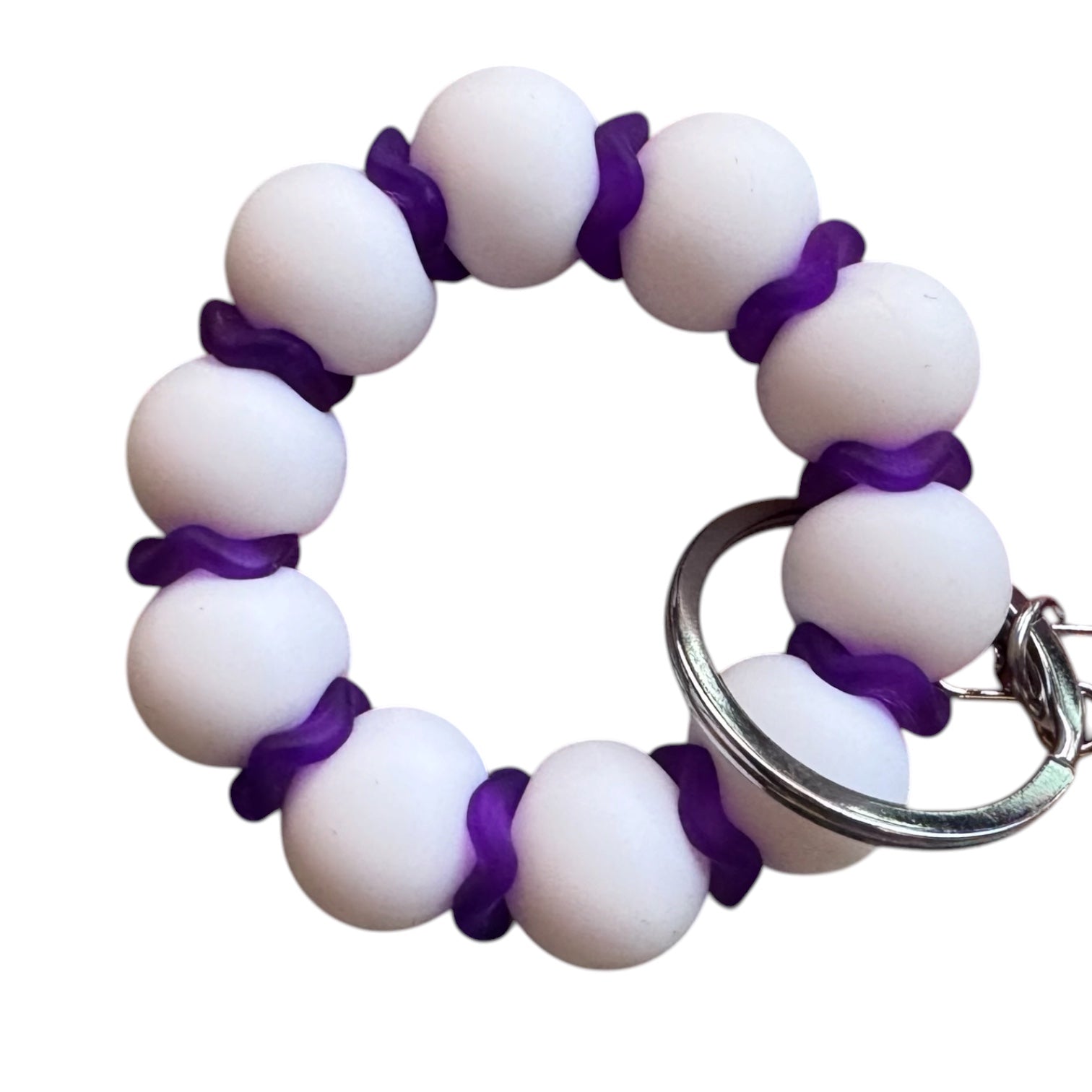 Wavy Purple Mini Keyring