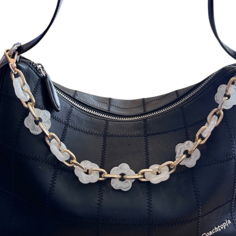 White Flower Bag Chain