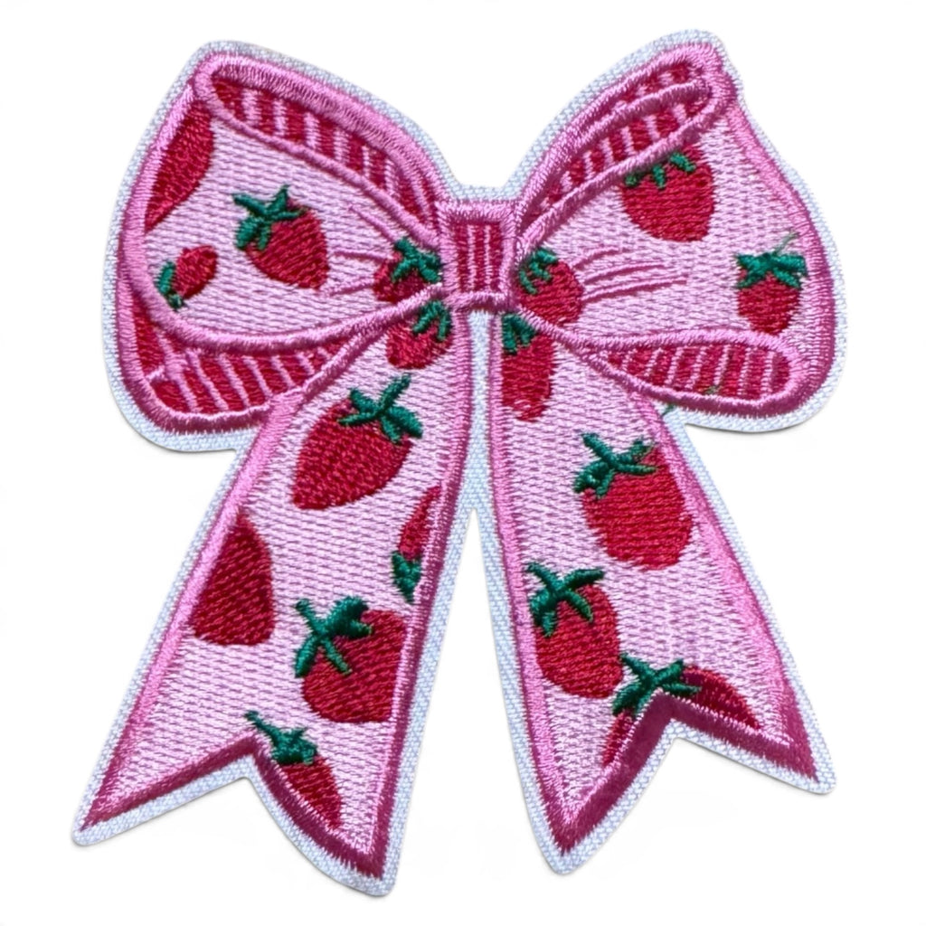 Embroidered Iron On Patch - Sweet Strawberries