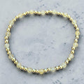 Natural Honey Calcite Gilded Glimmer Bracelet