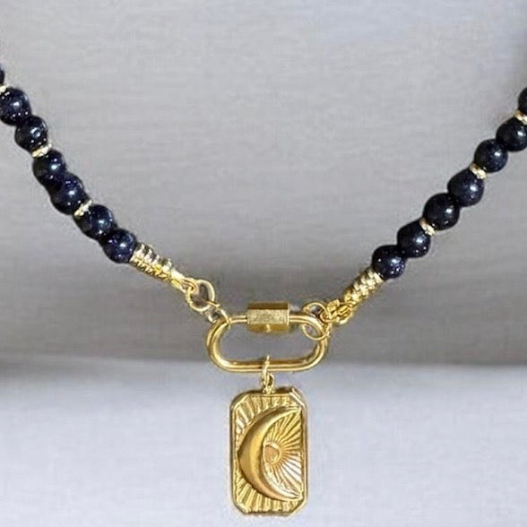 Goldstone Sky Necklace