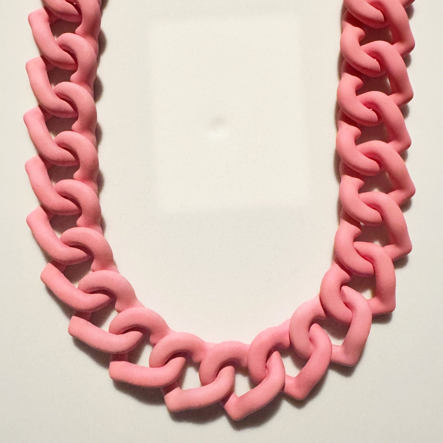 Rose Heart Acrylic Bag Chain - 18 inches