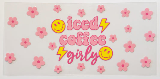 Iced Coffee Girly - UVDTF 16oz Wrap