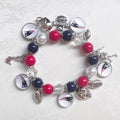 New England Patriots Charm Bracelet