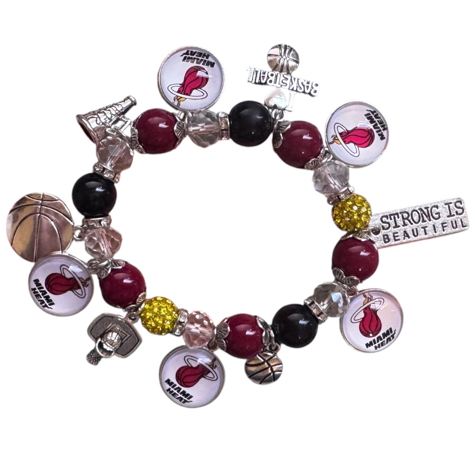 Miami Heat Charm Bracelet