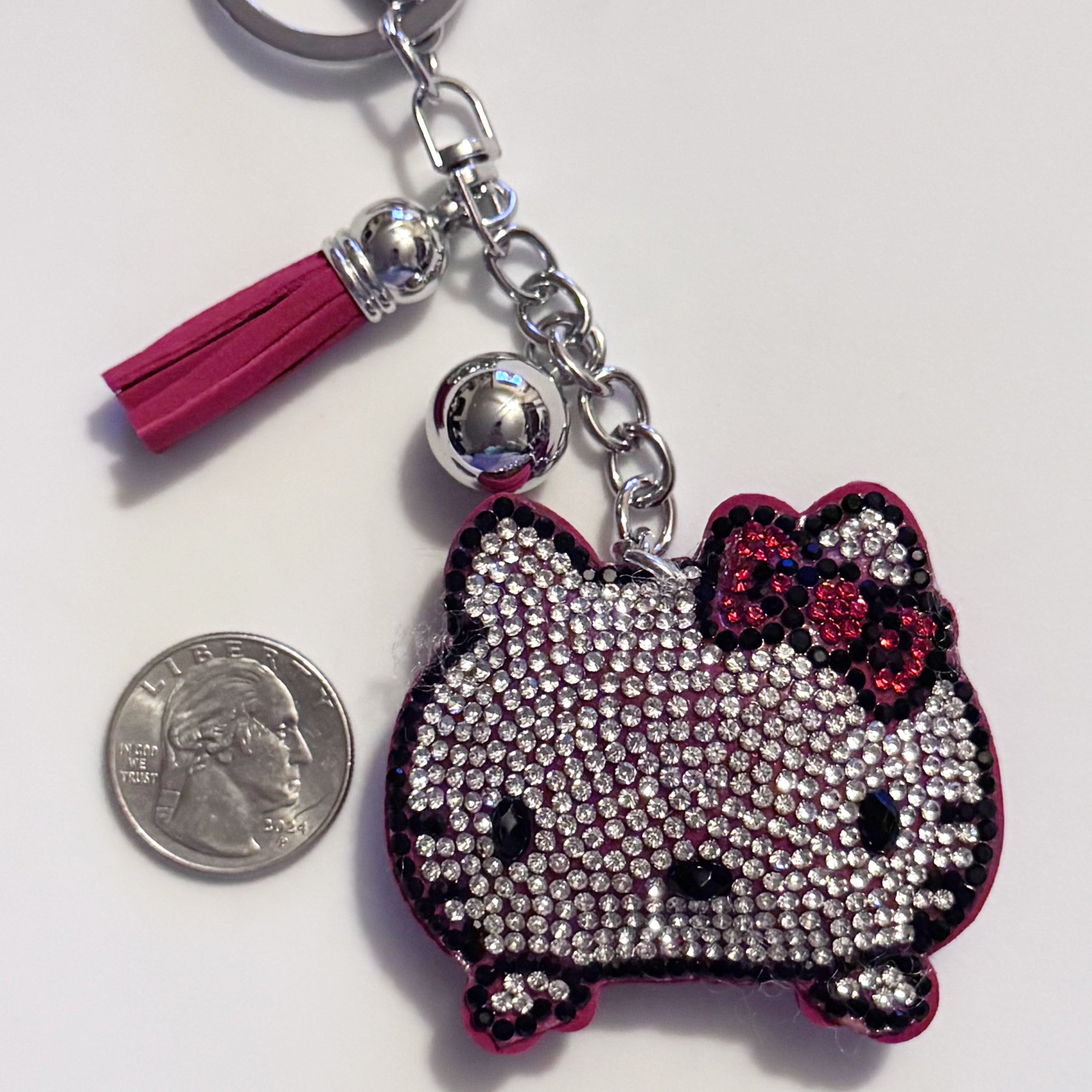 HK Rhinestone Keychain
