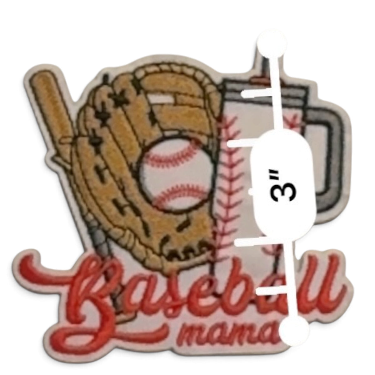 Embroidered Iron On Patch - Baseball Mama