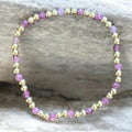Pink Tourmaline Gilded Glimmer Bracelet