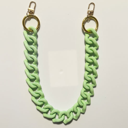 Matcha Heart Acrylic Bag Chain - 18 inches