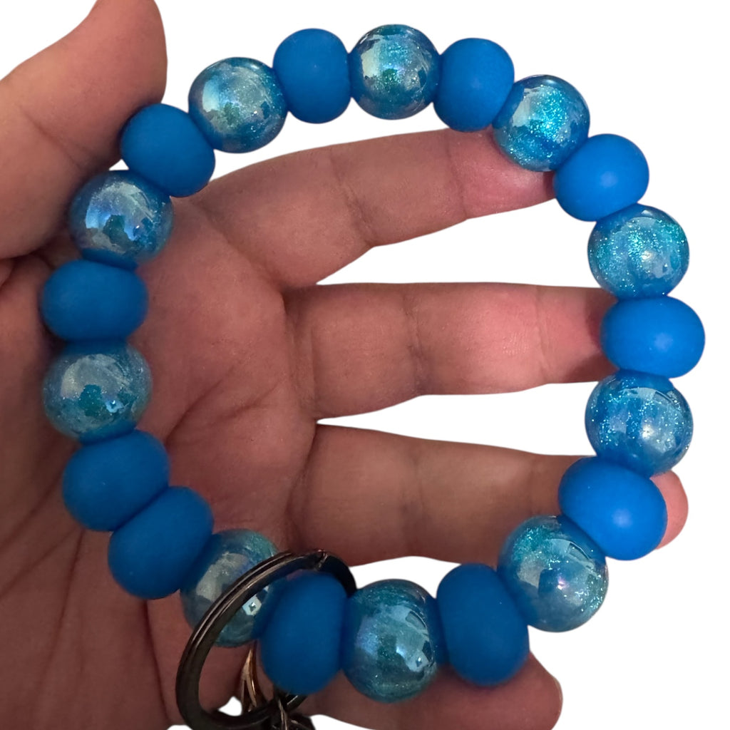 Blue Galaxy Keyring