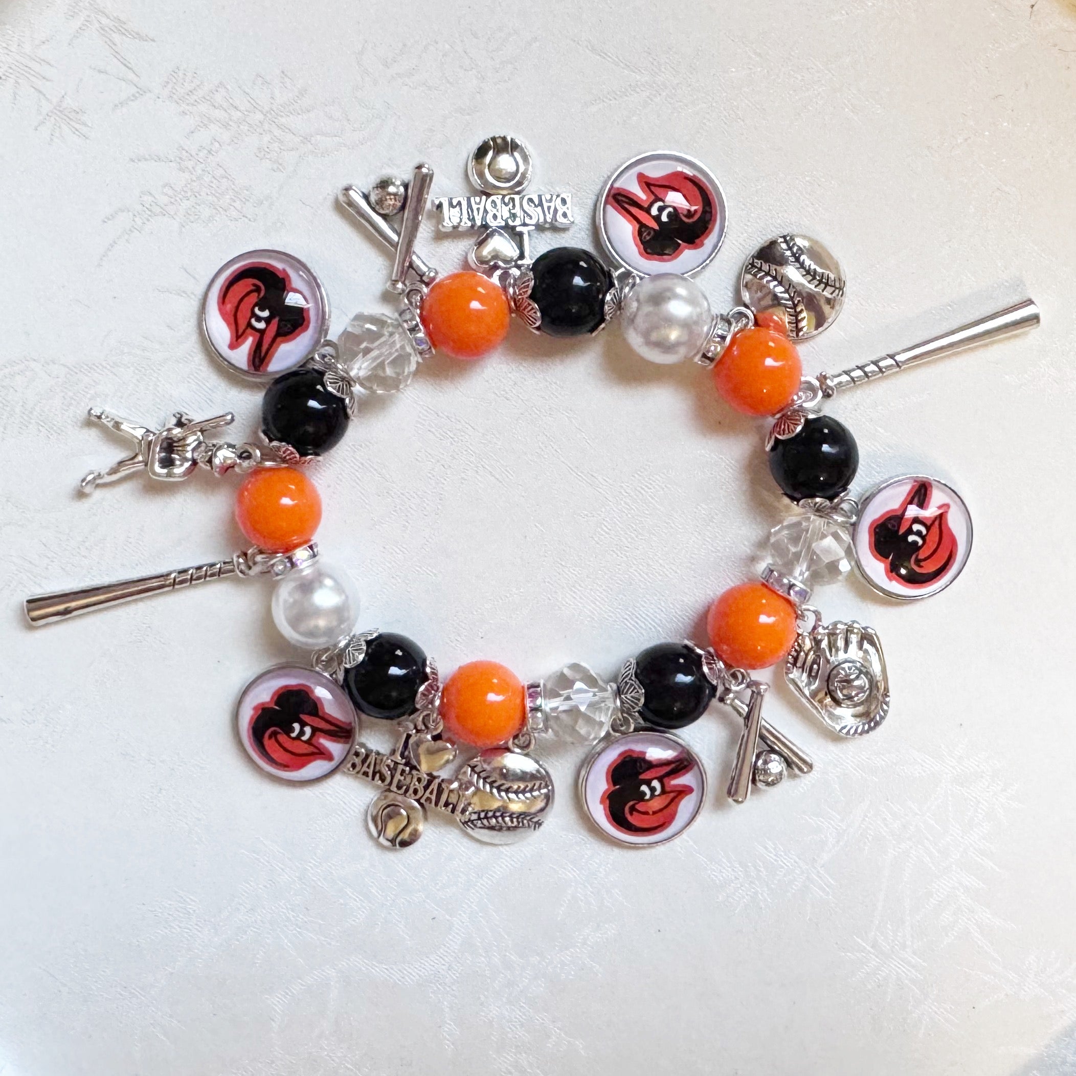 Baltimore Orioles Charm Bracelet