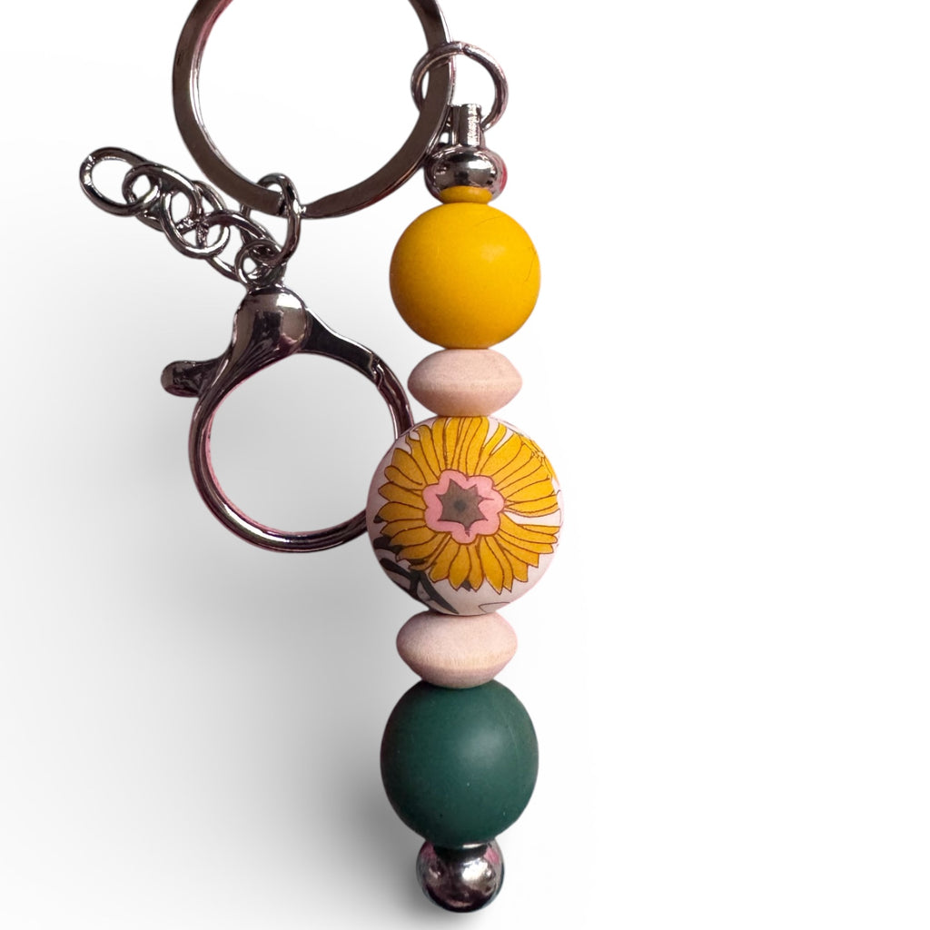 Boho Flowers Keychain