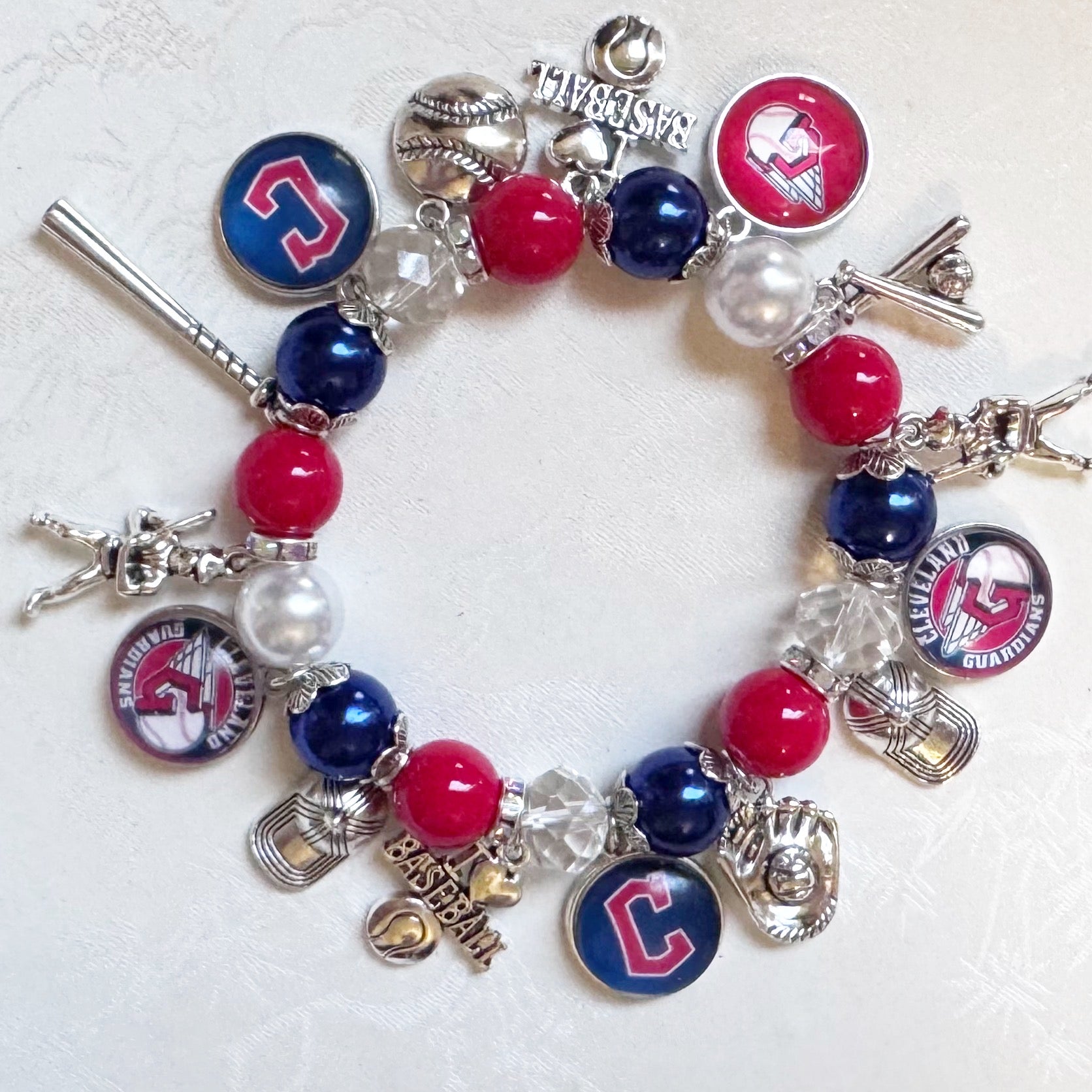 Cleveland Guardians Charm Bracelet