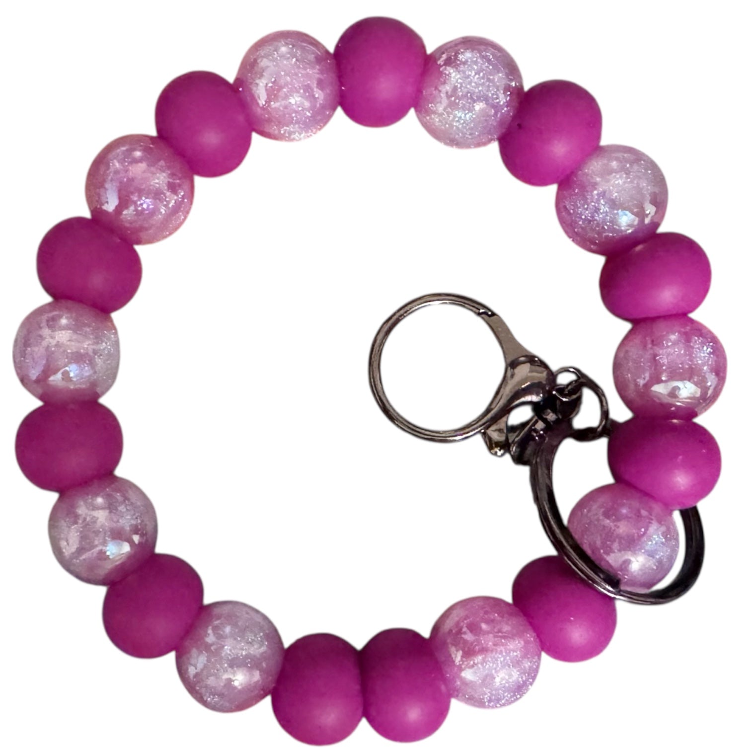 Magenta Galaxy Keyring