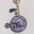 76ers Rhinestone Keychain