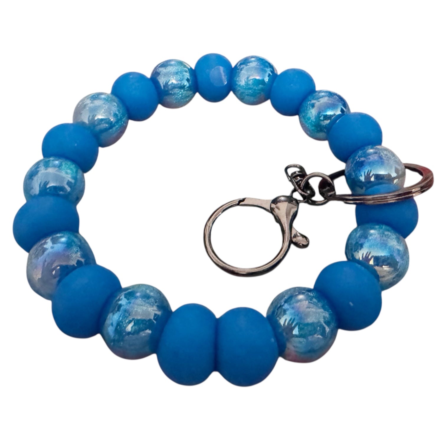 Blue Galaxy Keyring