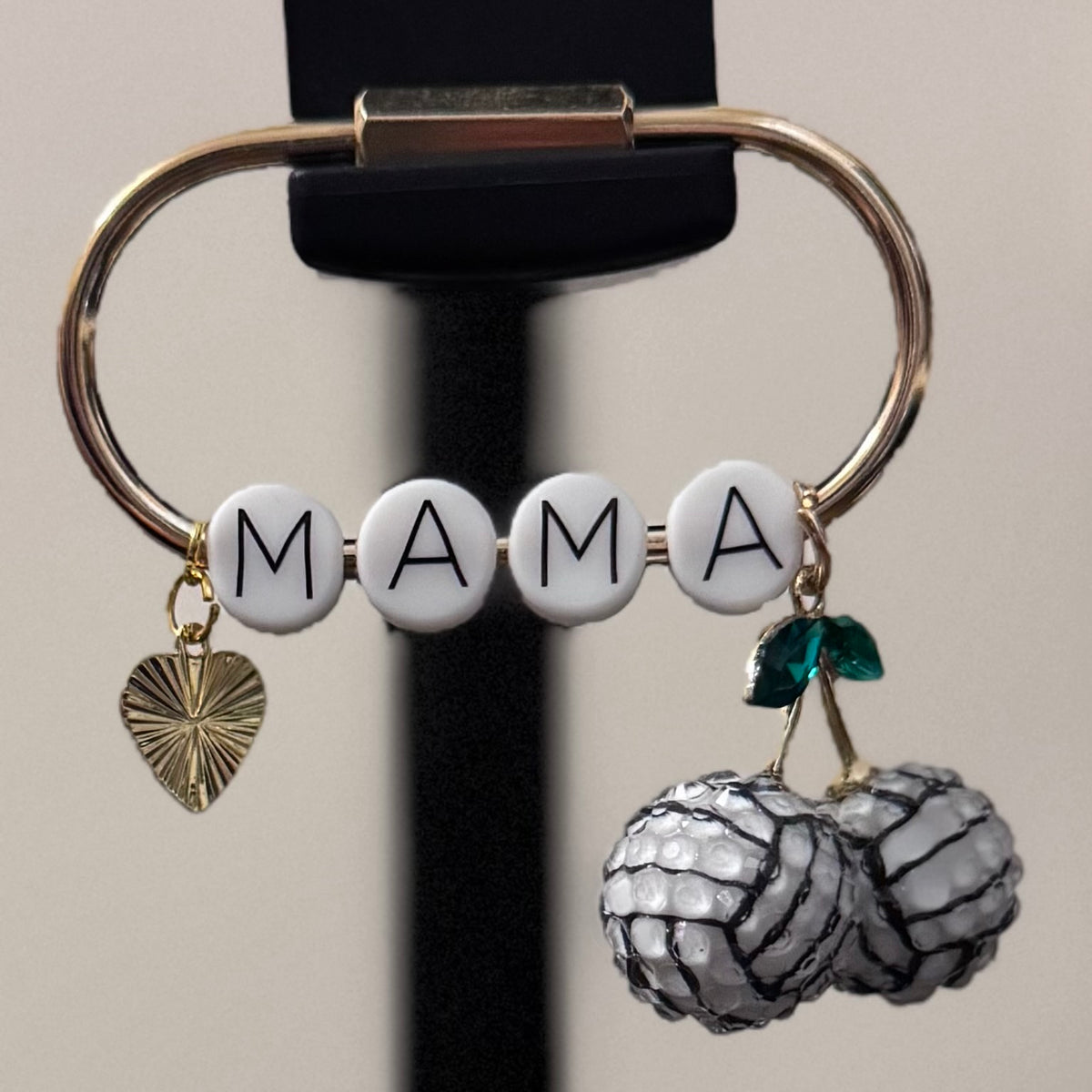 Volleyball Mama Bag Charm
