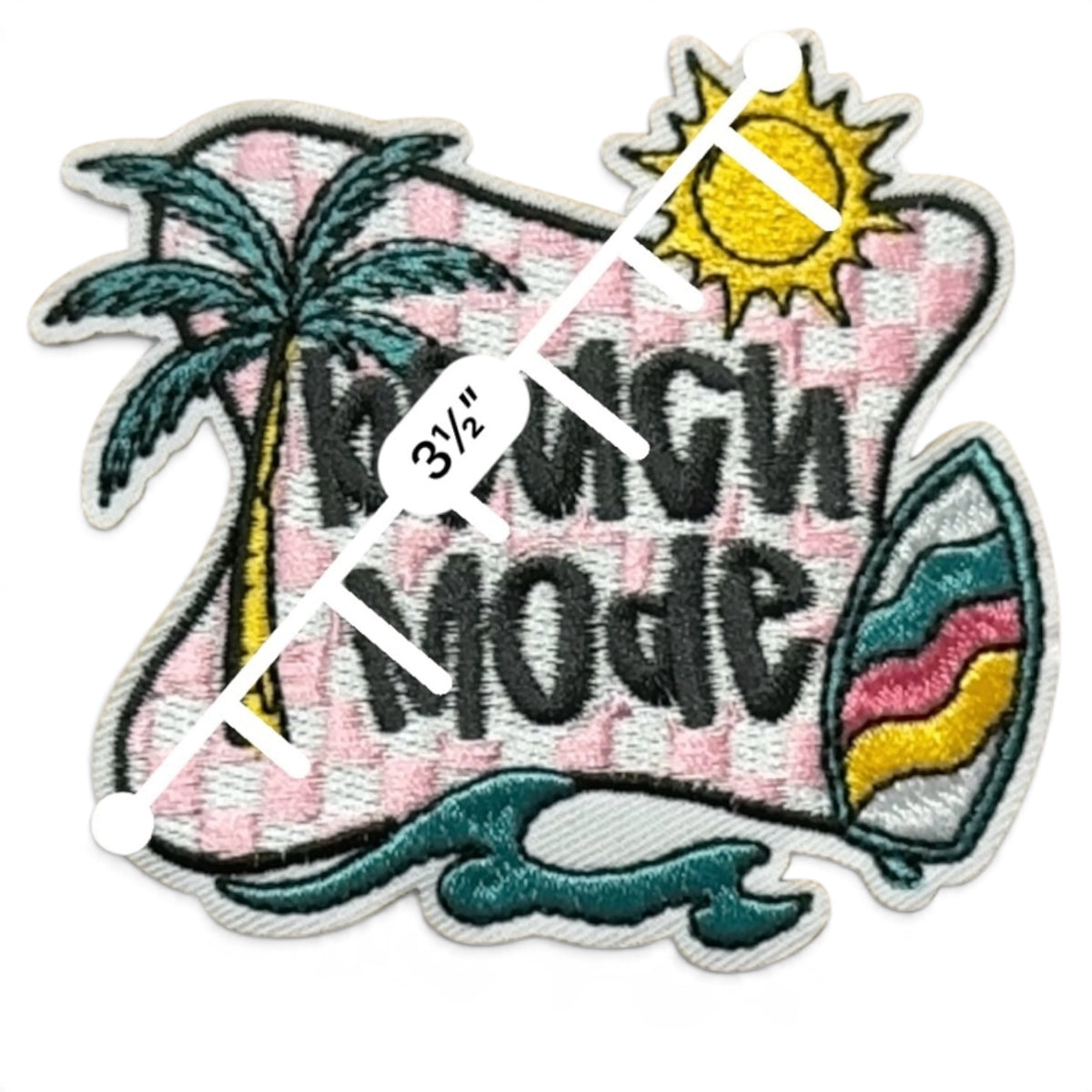 Embroidered Iron On Patch - Beach Mode