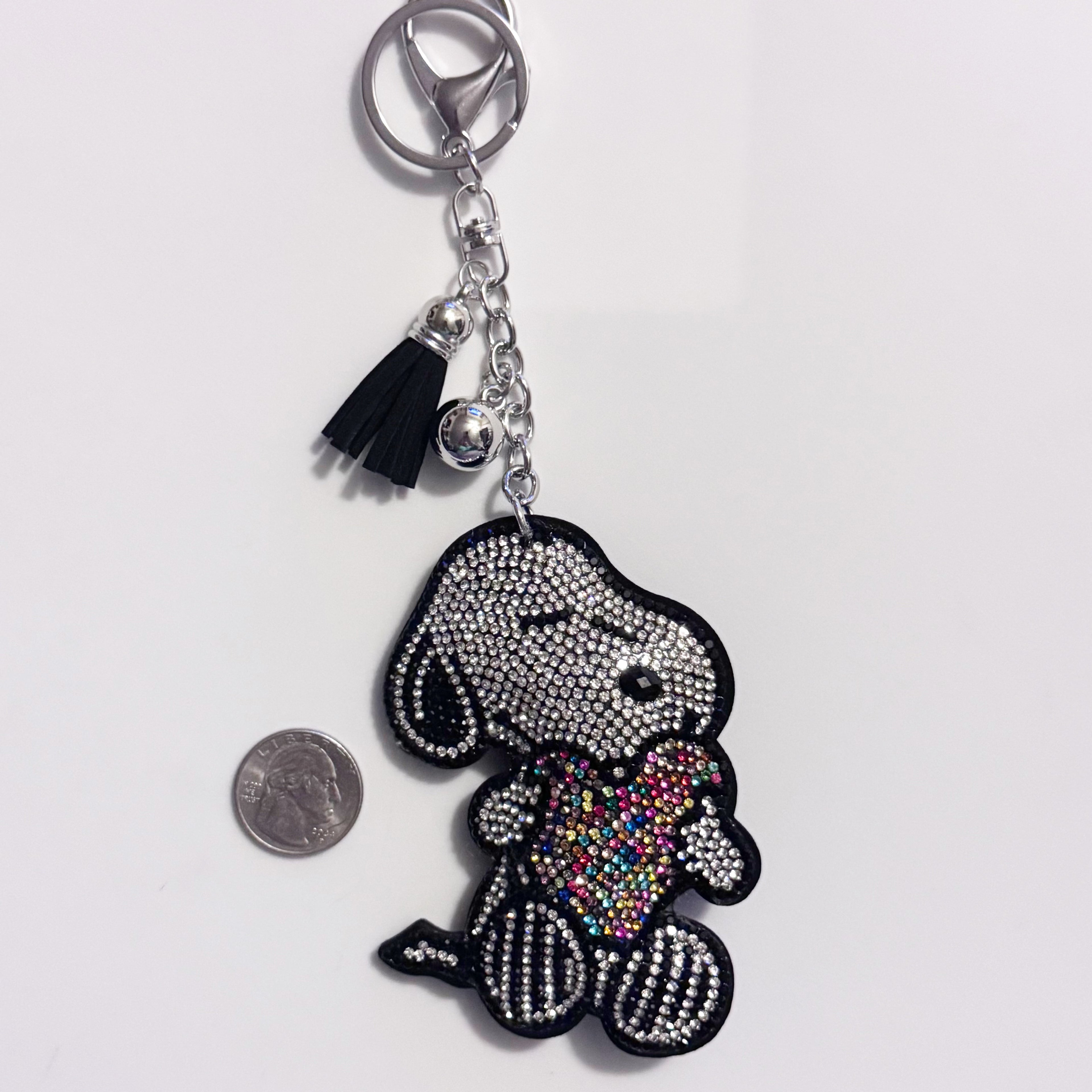 Love All Snoopy Rhinestone Keychain