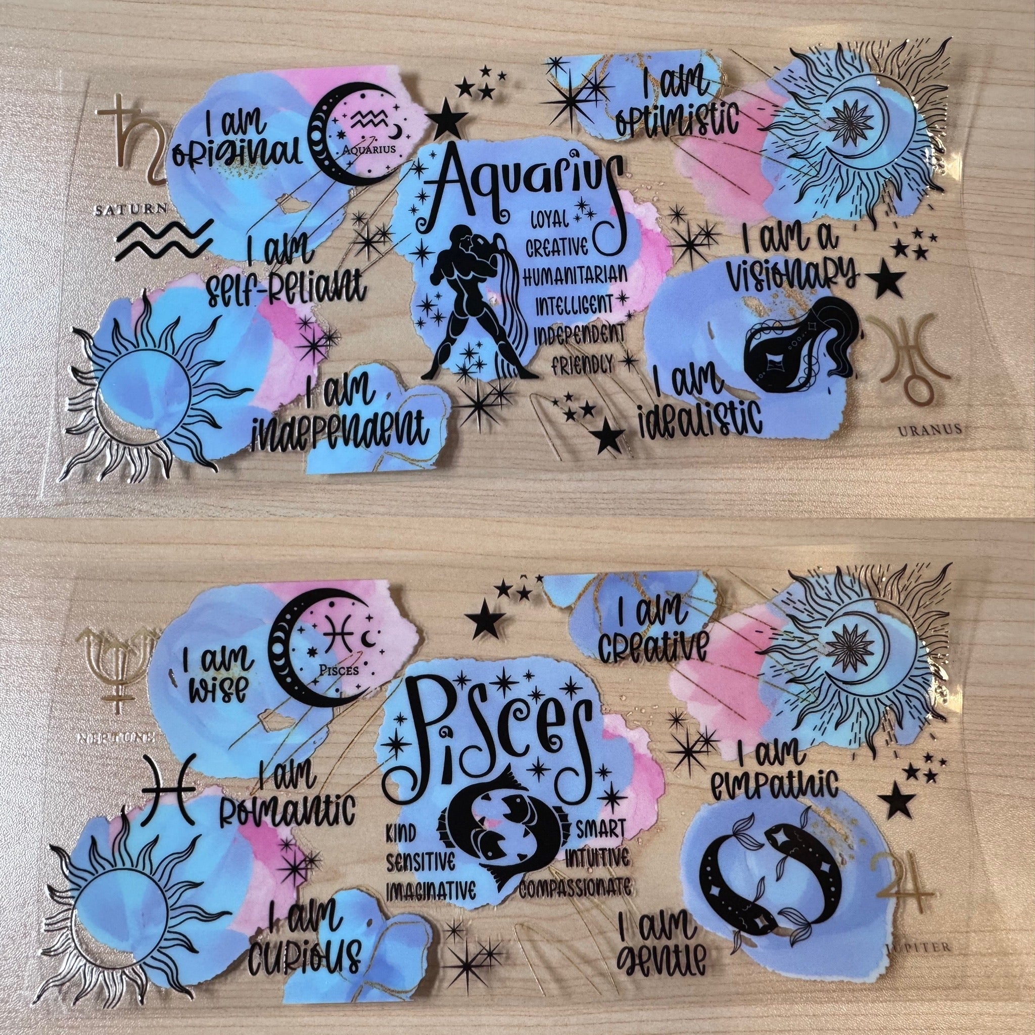 I Am Zodiac UVDTF Cup Wrap Bundle