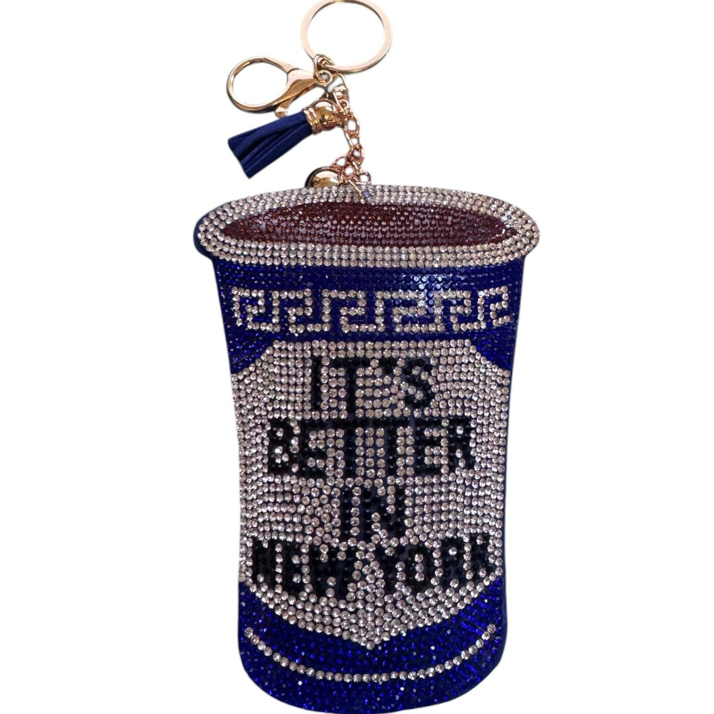 It’s Better In New York Rhinestone Keychain