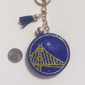 Warriors Rhinestone Keychain