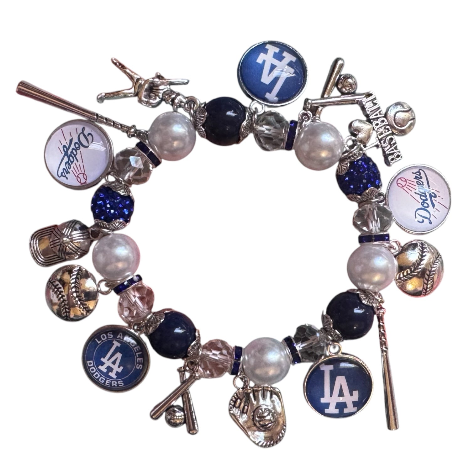 LA Dodgers Charm Bracelet