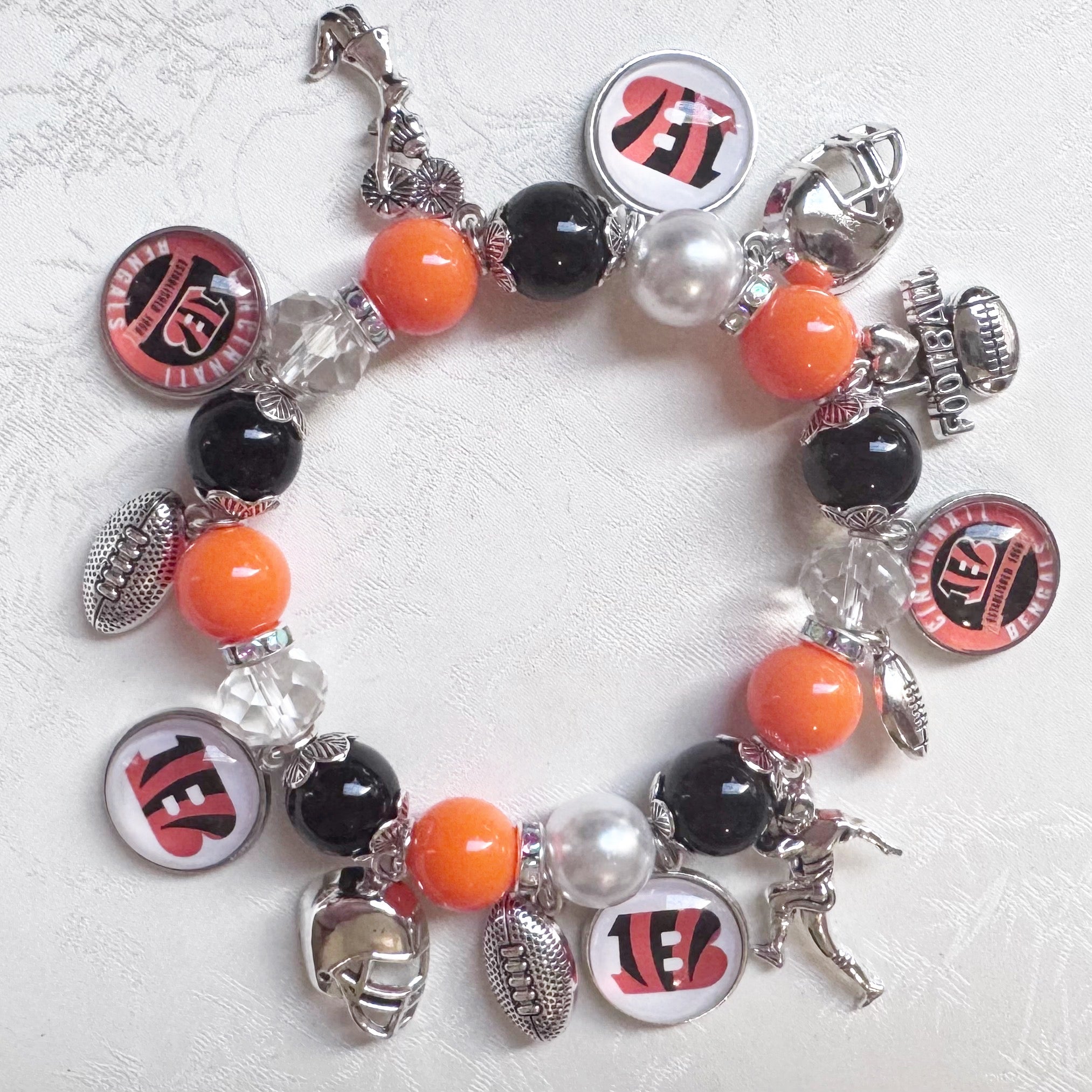 Cincinnati Bengals Charm Bracelet