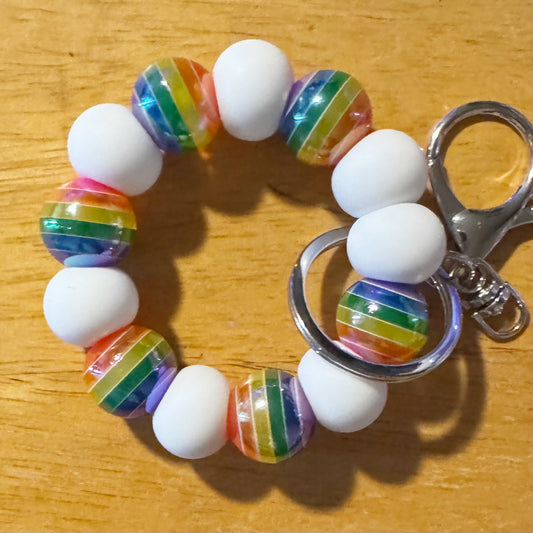 Iridescent Rainbow Mini Keyring - Limited Edition