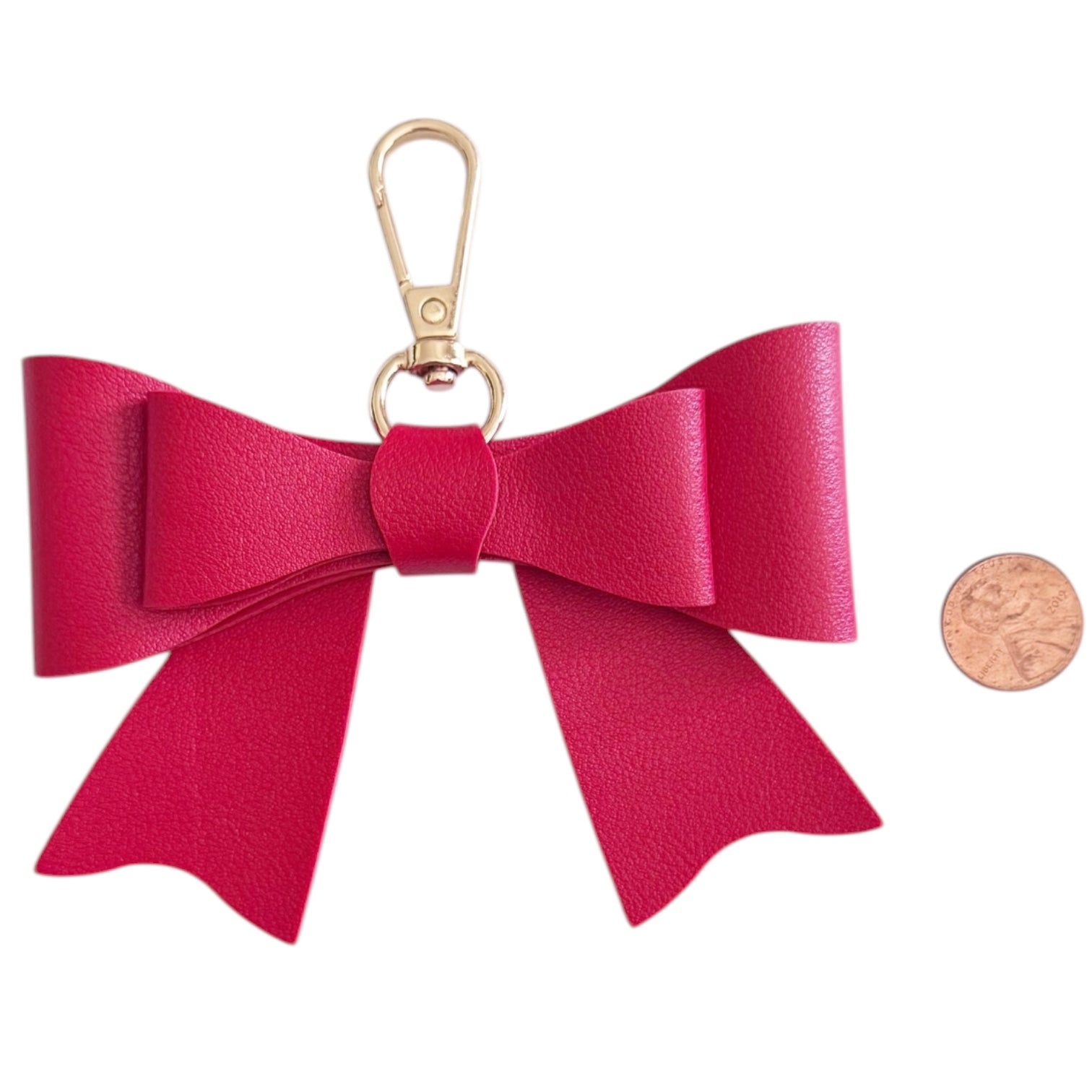 Red Bow Bag Charm
