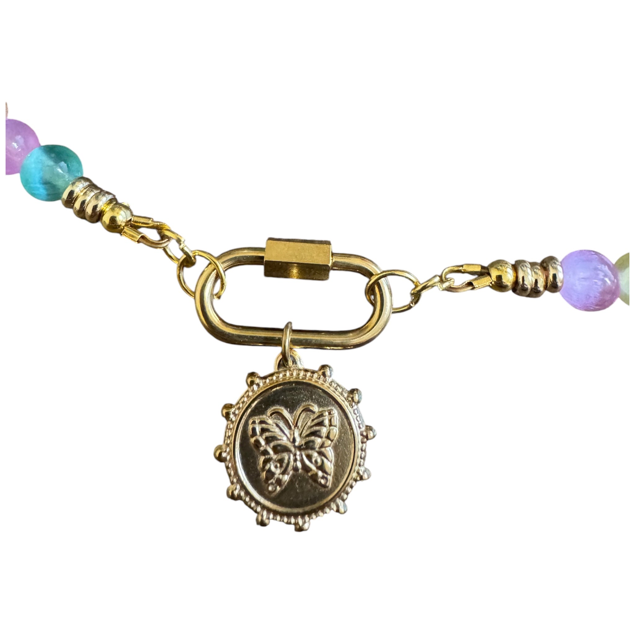 Pastel Butterfly Necklace