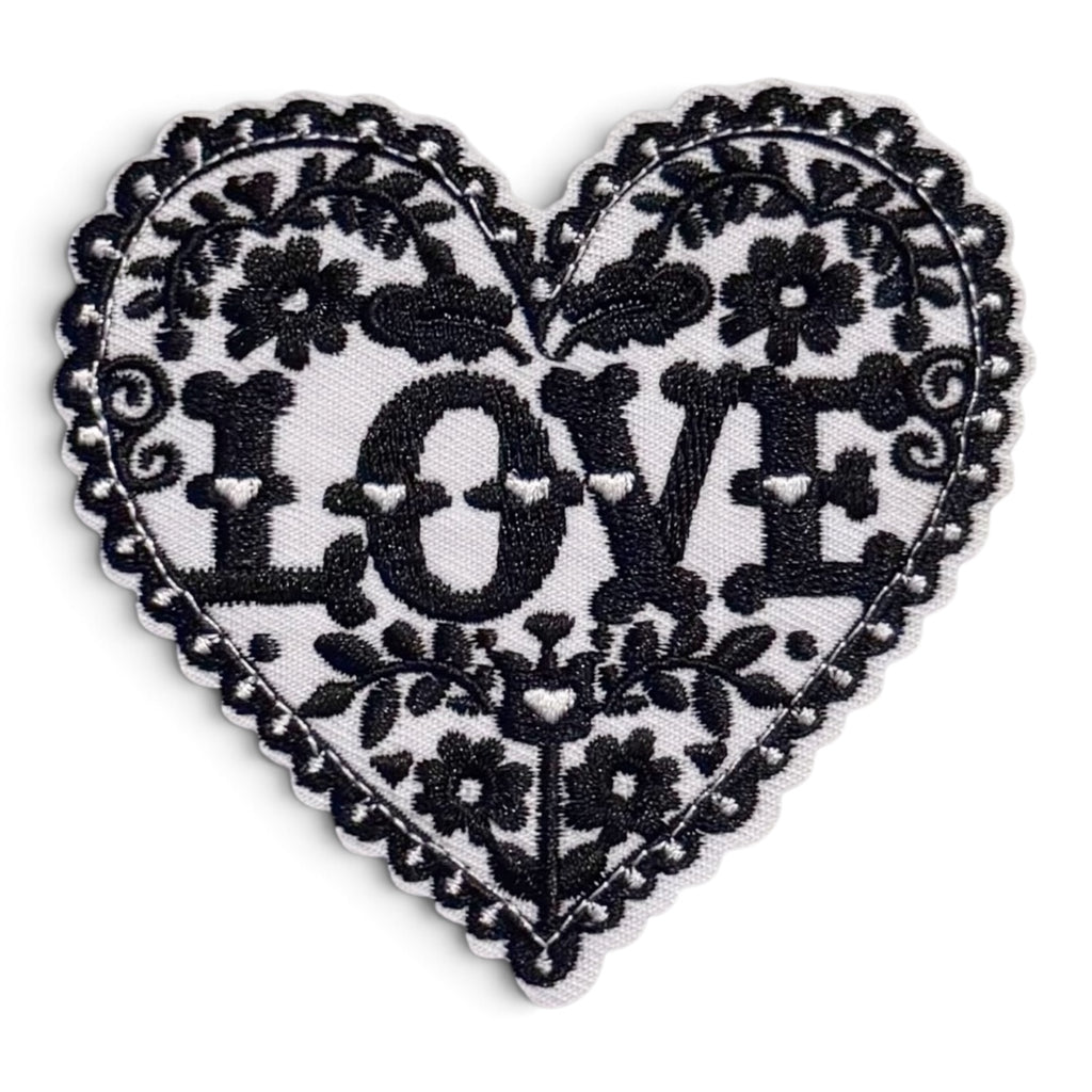 Embroidered Iron On Patch - Love