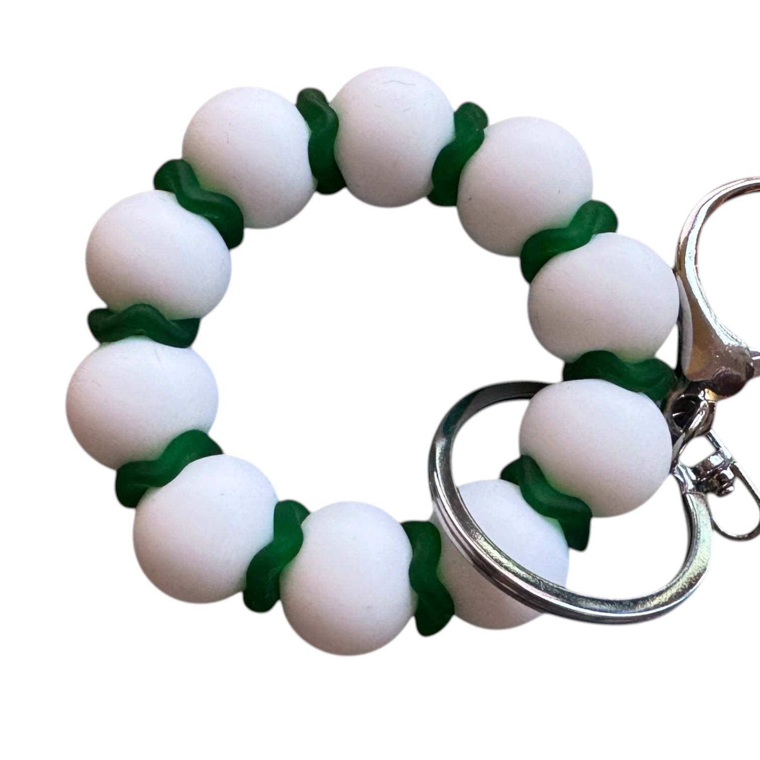 Wavy Green Mini Keyring