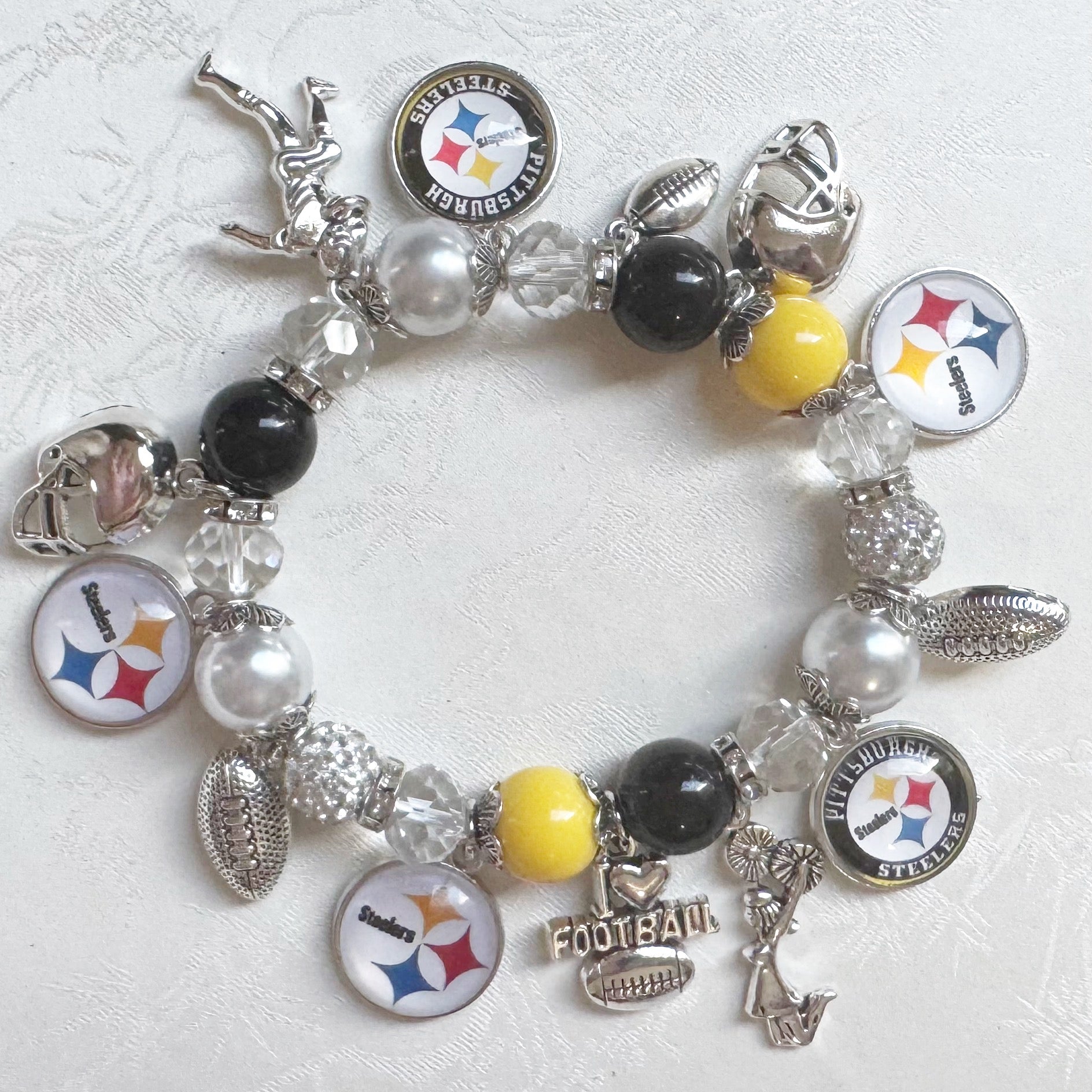 Pittsburgh Steelers Charm Bracelet
