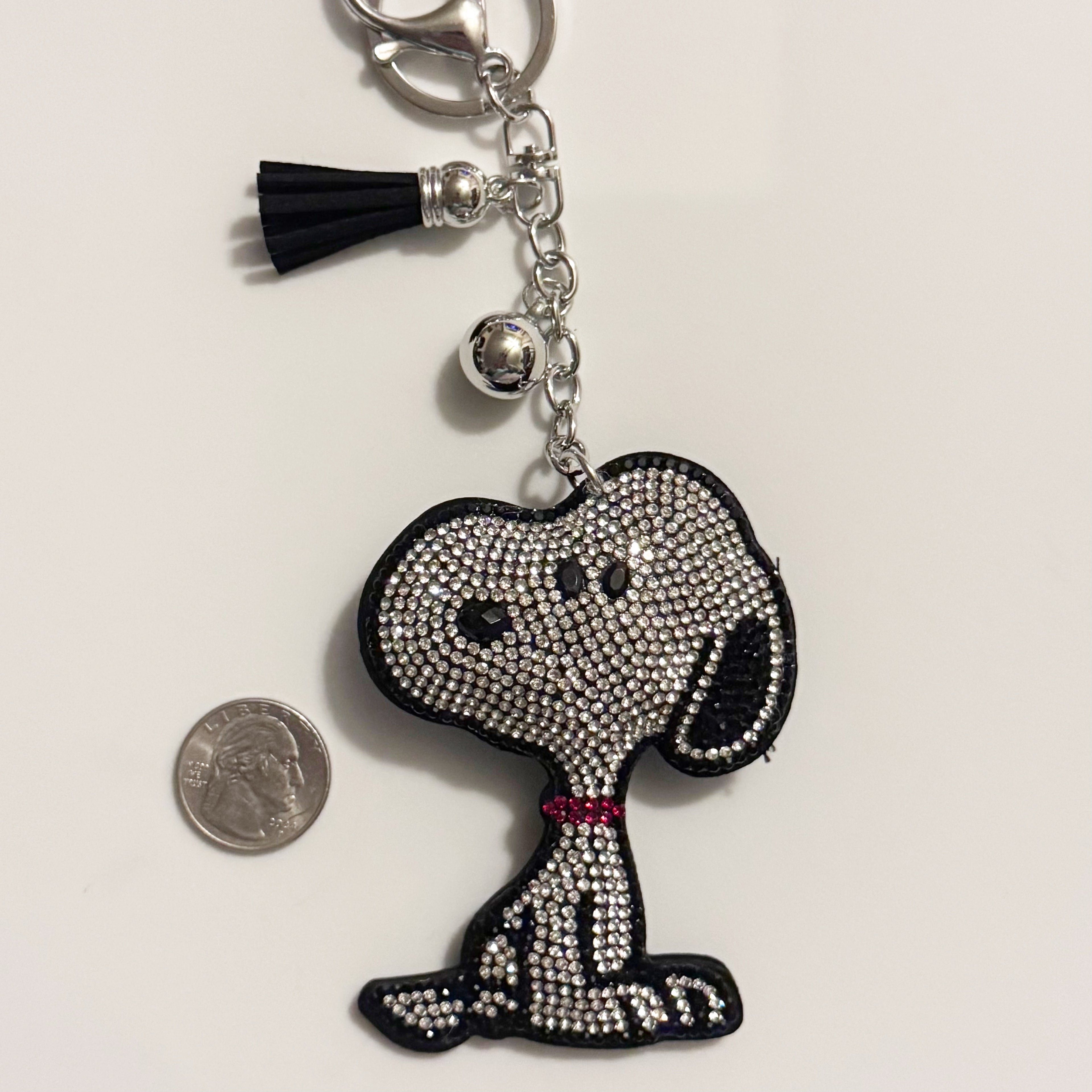 Snoopy Rhinestone Keychain