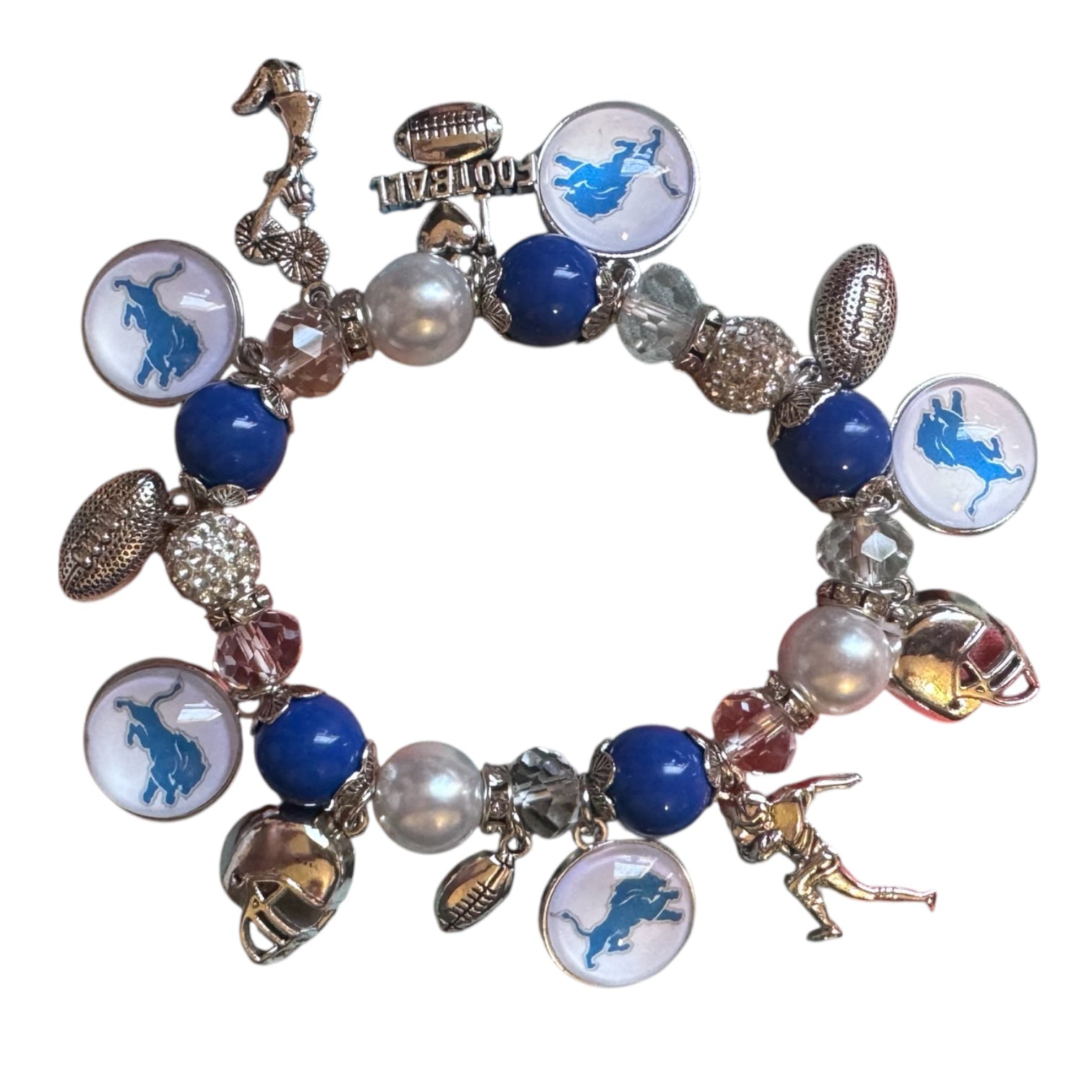 Detroit Lions Charm Bracelet