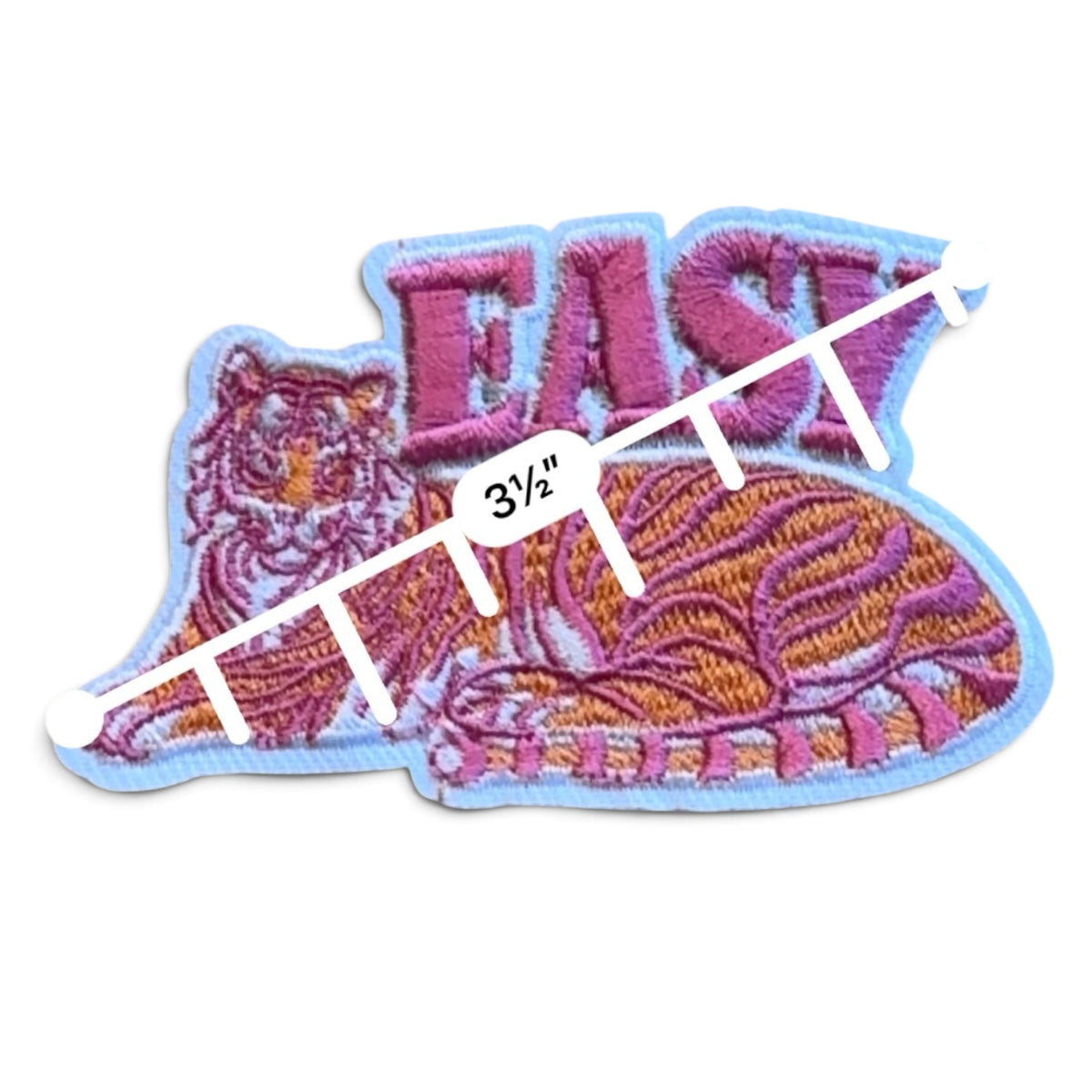 Embroidered Iron On Patch - Easy Tiger