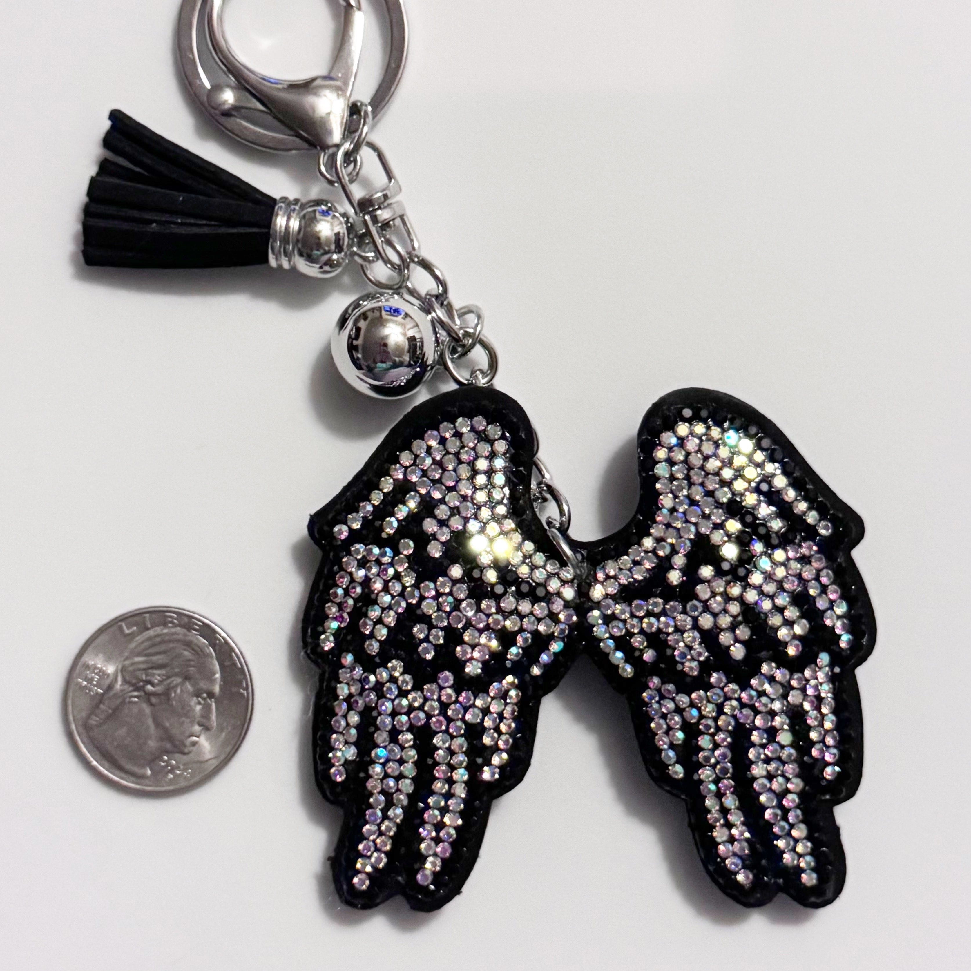 Wings Rhinestone Keychain