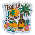 Embroidered Iron On Patch - Tequila Lime and Sunshine