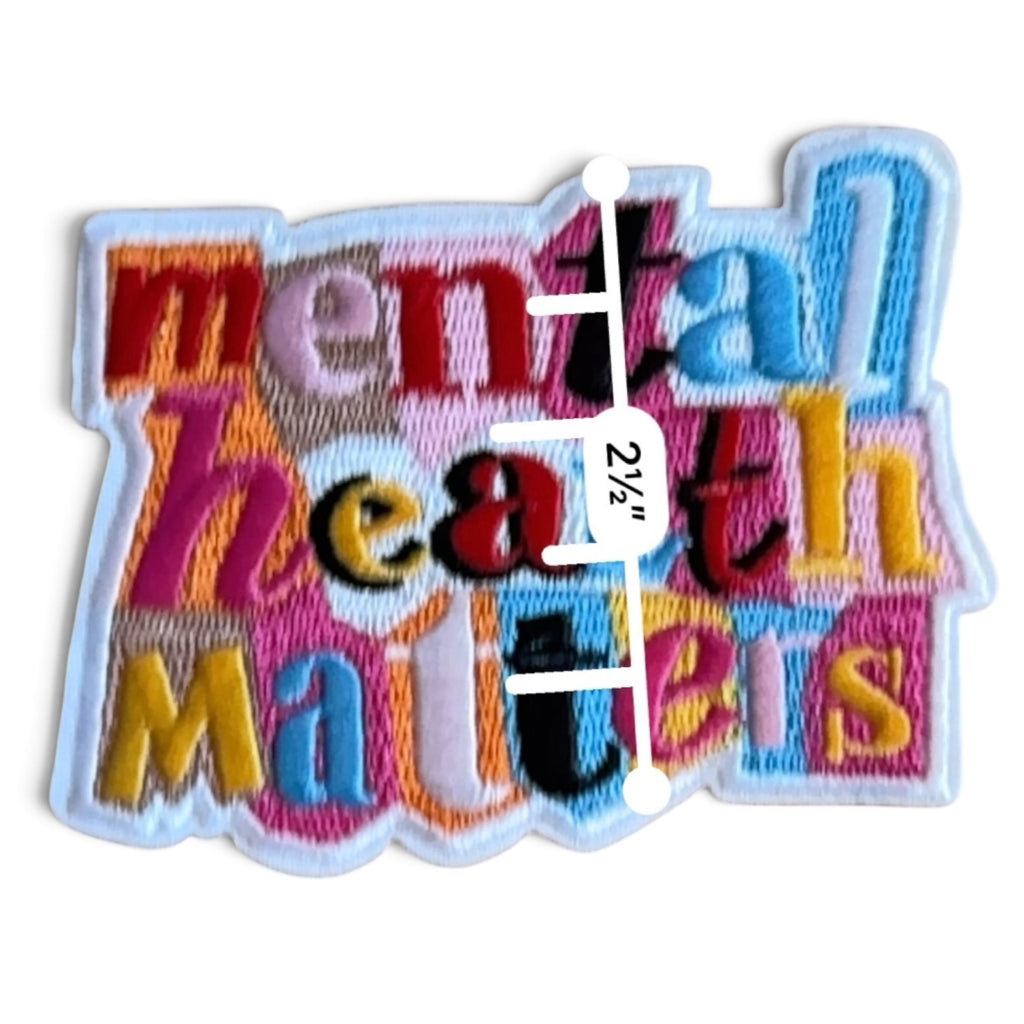 Embroidered Iron On Patch - Mental Health Matters