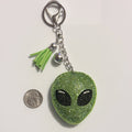 Alien Rhinestone Keychain