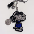 Joe Cool Snoopy Rhinestone Keychain