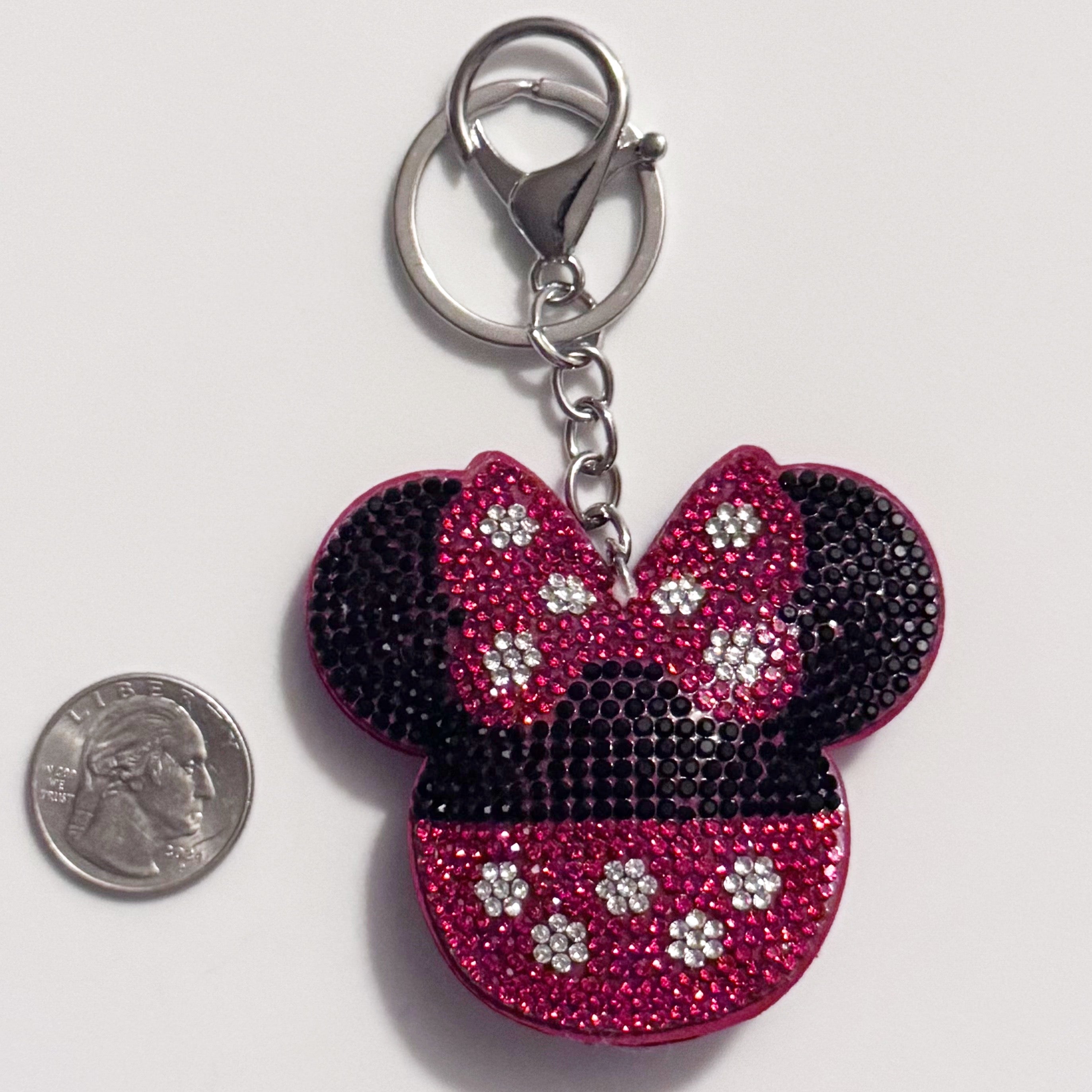 Minnie Rhinestone Keychain