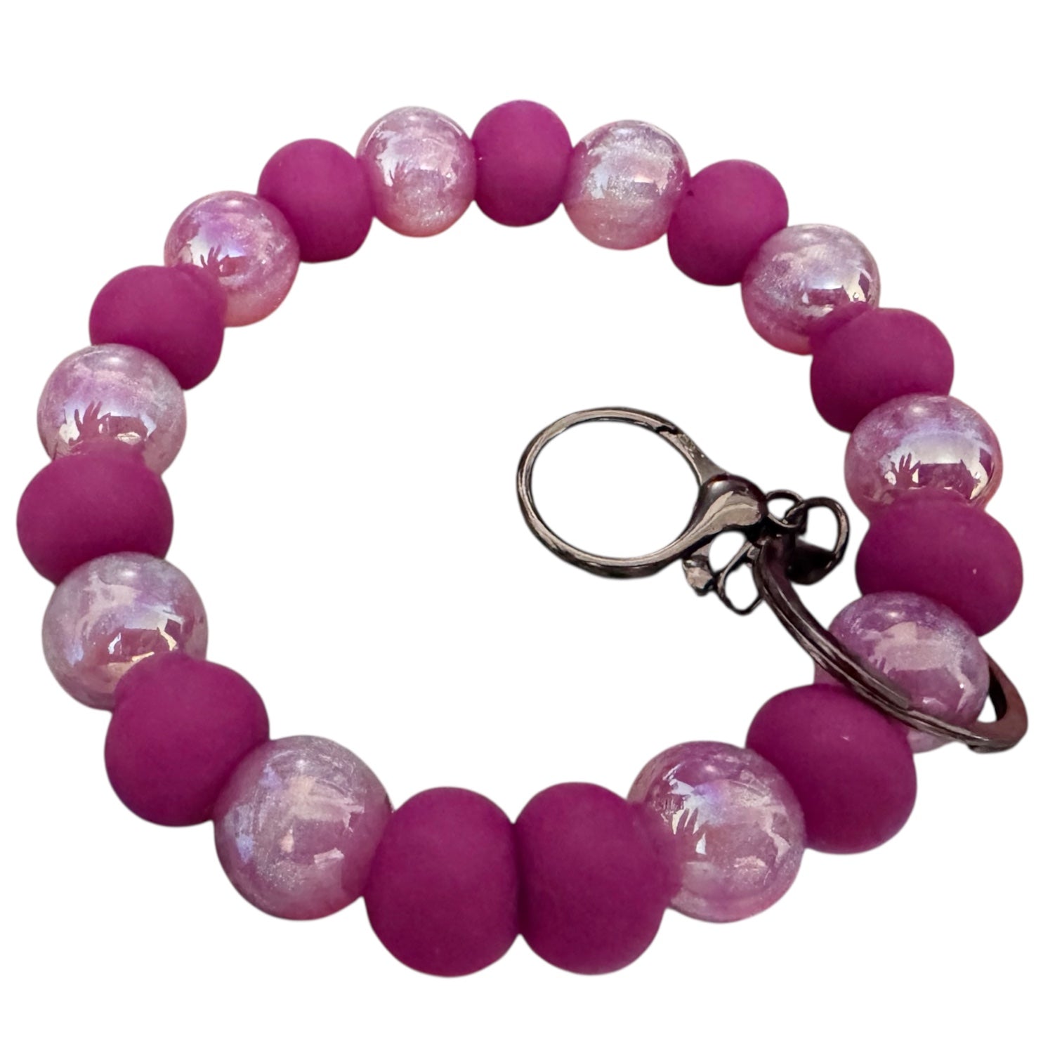 Magenta Galaxy Keyring