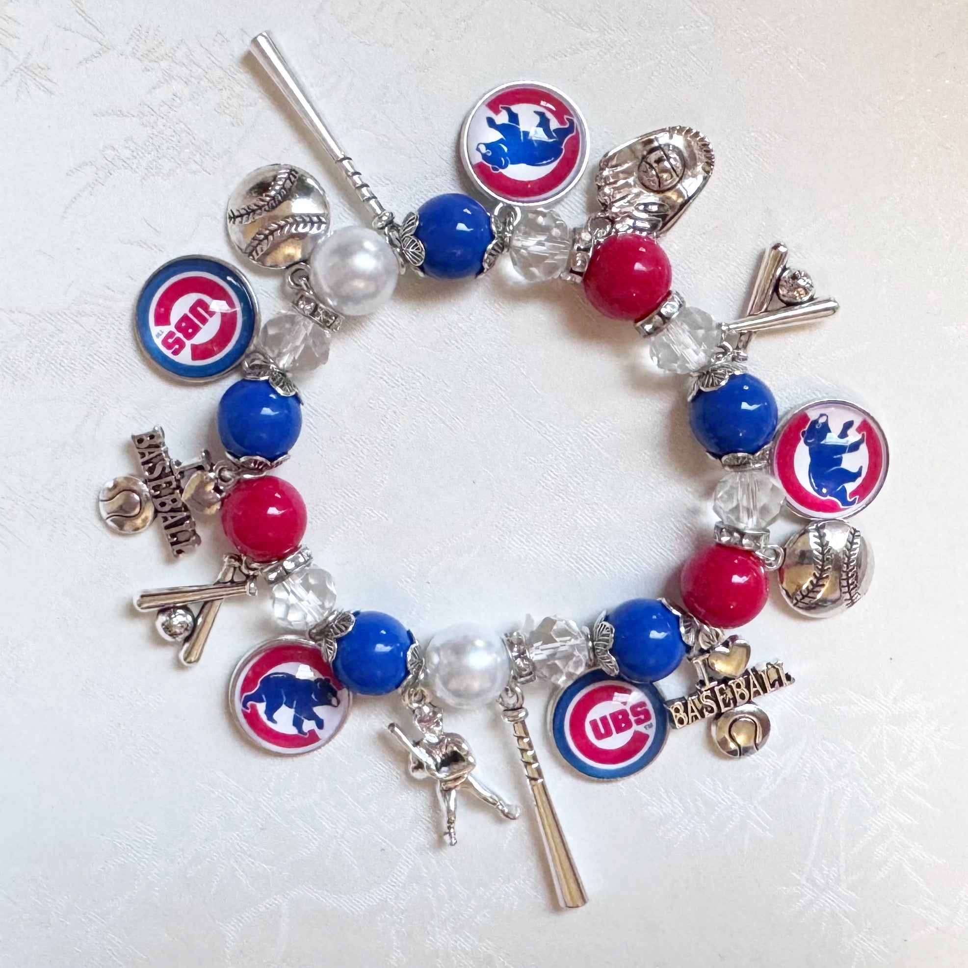 Chicago Cubs Charm Bracelet