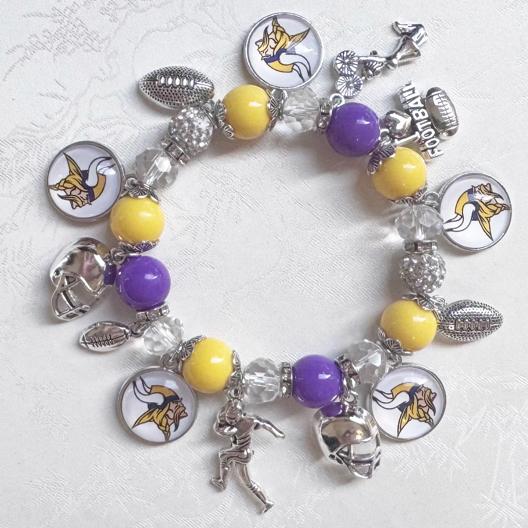 Minnesota Vikings Charm Bracelet