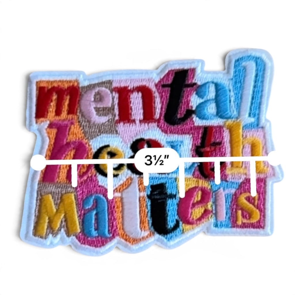 Embroidered Iron On Patch - Mental Health Matters