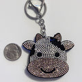 Cow Rhinestone Keychain