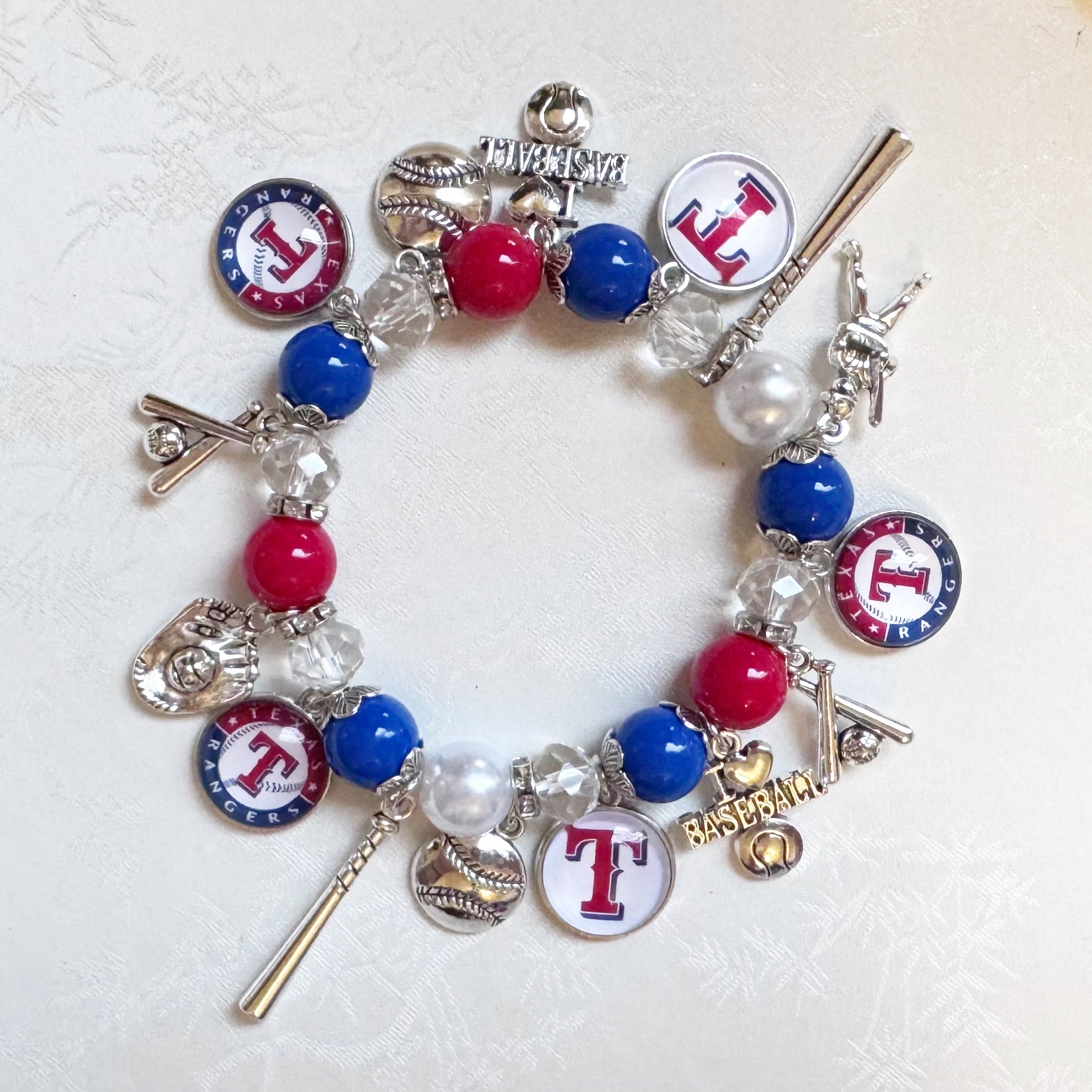 Texas Rangers Charm Bracelet